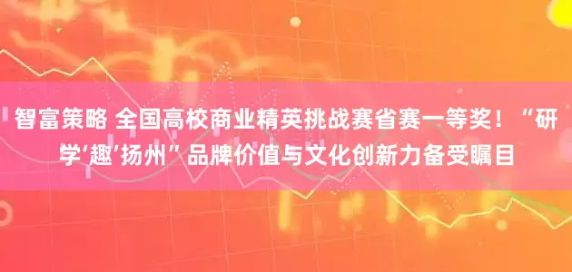 智富策略 全国高校商业精英挑战赛省赛一等奖!“研学‘趣’扬州”品牌价值与文化创新力备受瞩目